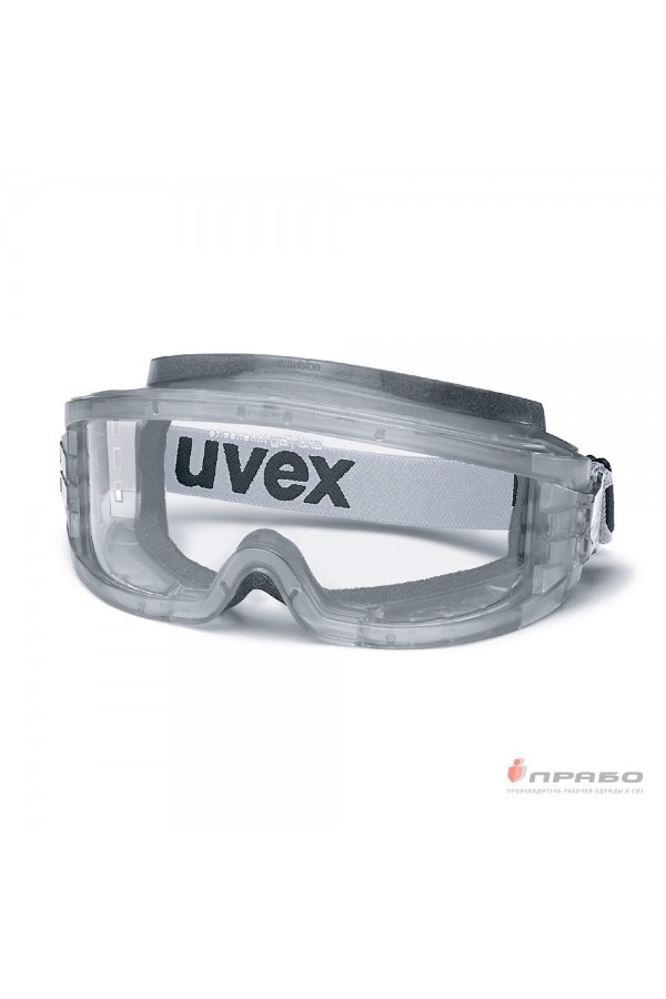 Очки защитные закрытые с непрямой вентиляцией прозрачные мягкий обтюратор UVEX УЛЬТРАВИЖН 9301116