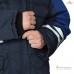 Костюм антистатический мужской утеплённый "Антистат" тёмно-синий/василёк (куртка и брюки)