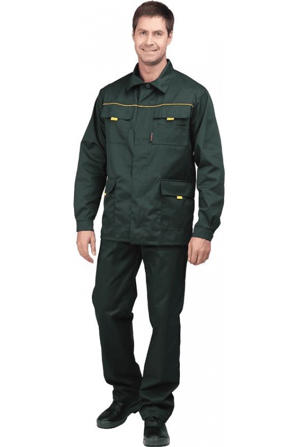 Костюм ВЫМПЕЛ-1 летний, зелёный (куртка+брюки)